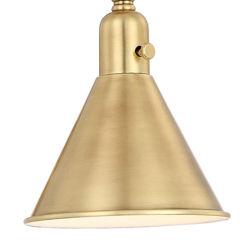 Image 4 Crystorama Morgan 7" High Aged Brass Wall Sconce more views