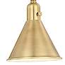4_Crystorama Morgan 7" High Aged Brass Wall Sconce more views