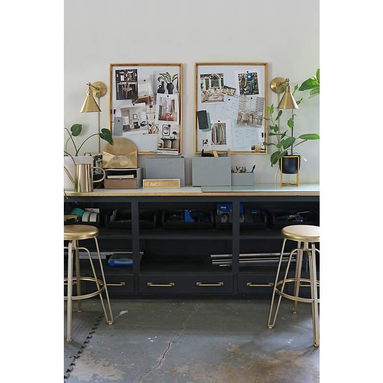 Image 6 Crystorama Morgan 7" High Aged Brass Wall Sconce more views