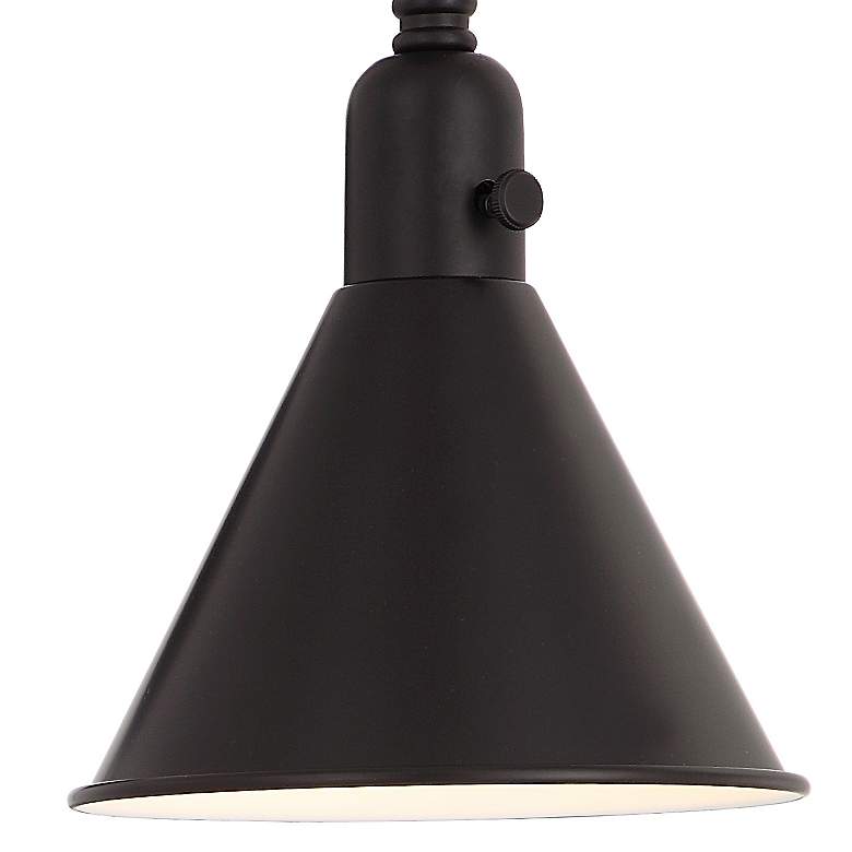 Image 4 Crystorama Morgan 7" High Matte Black Wall Sconce more views