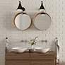 6_Crystorama Morgan 7" High Matte Black Wall Sconce more views