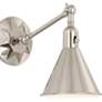 5_Crystorama Morgan 7" High Polished Nickel Wall Sconce more views