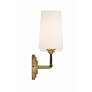 Thumbnail4 of Crystorama Niles 12" High Modern Gold 2-Light Wall Sconce more views