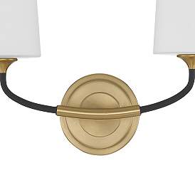 Image5 of Crystorama Niles 12" High Modern Gold 2-Light Wall Sconce more views