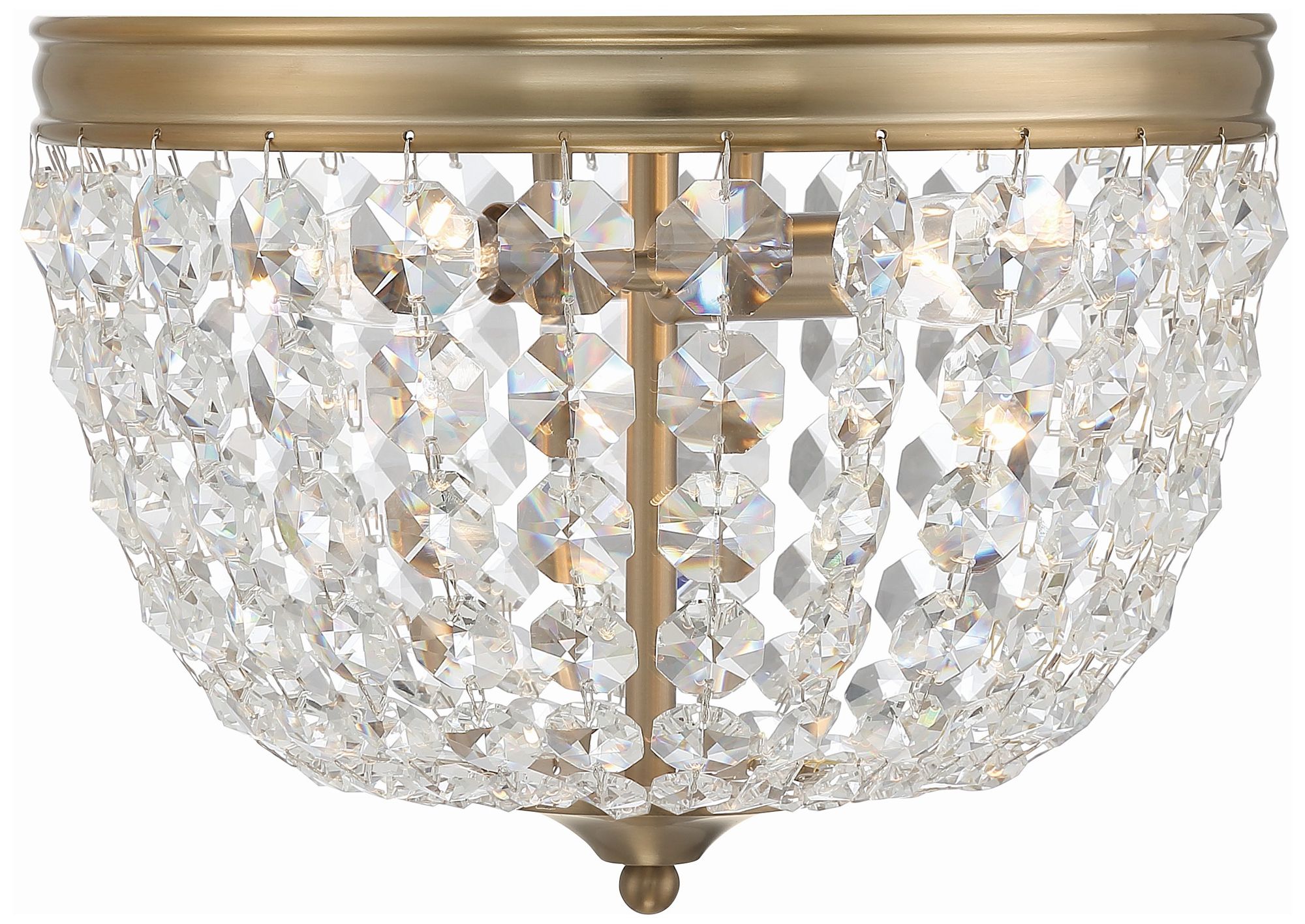 Crystorama Nola 11.5'' Vibrant Gold Flush Mount