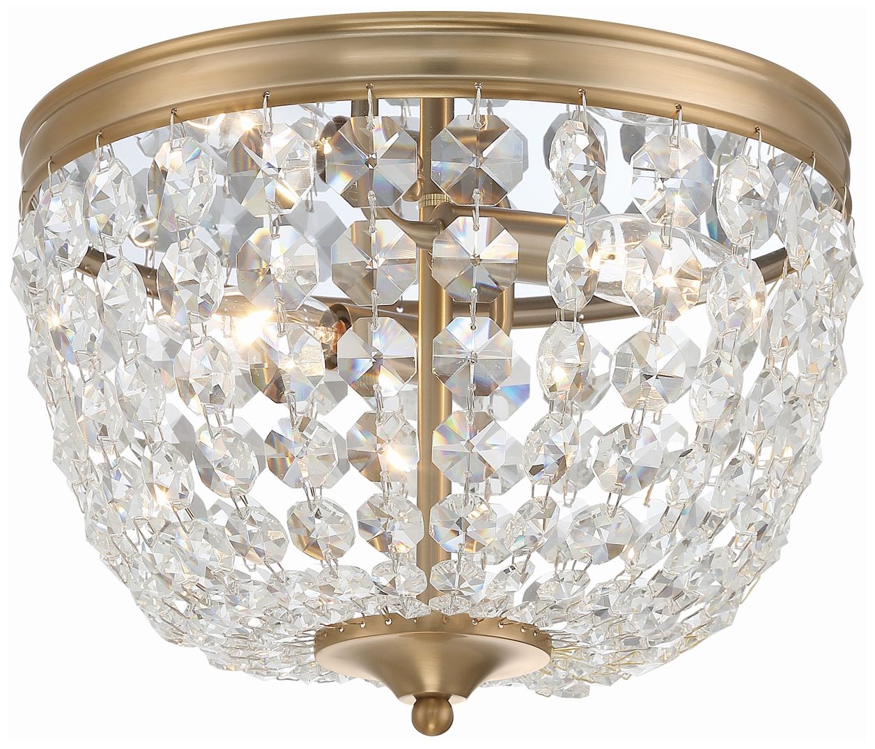 Image 2 Crystorama Nola 11.5'' Vibrant Gold Flush Mount more views