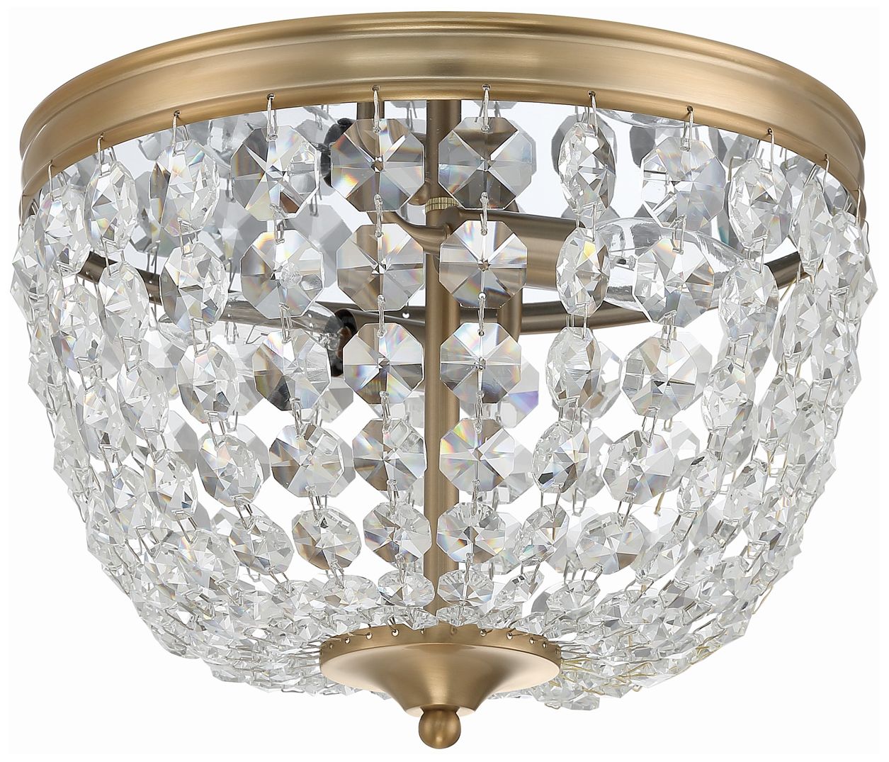 Image 3 Crystorama Nola 11.5'' Vibrant Gold Flush Mount more views