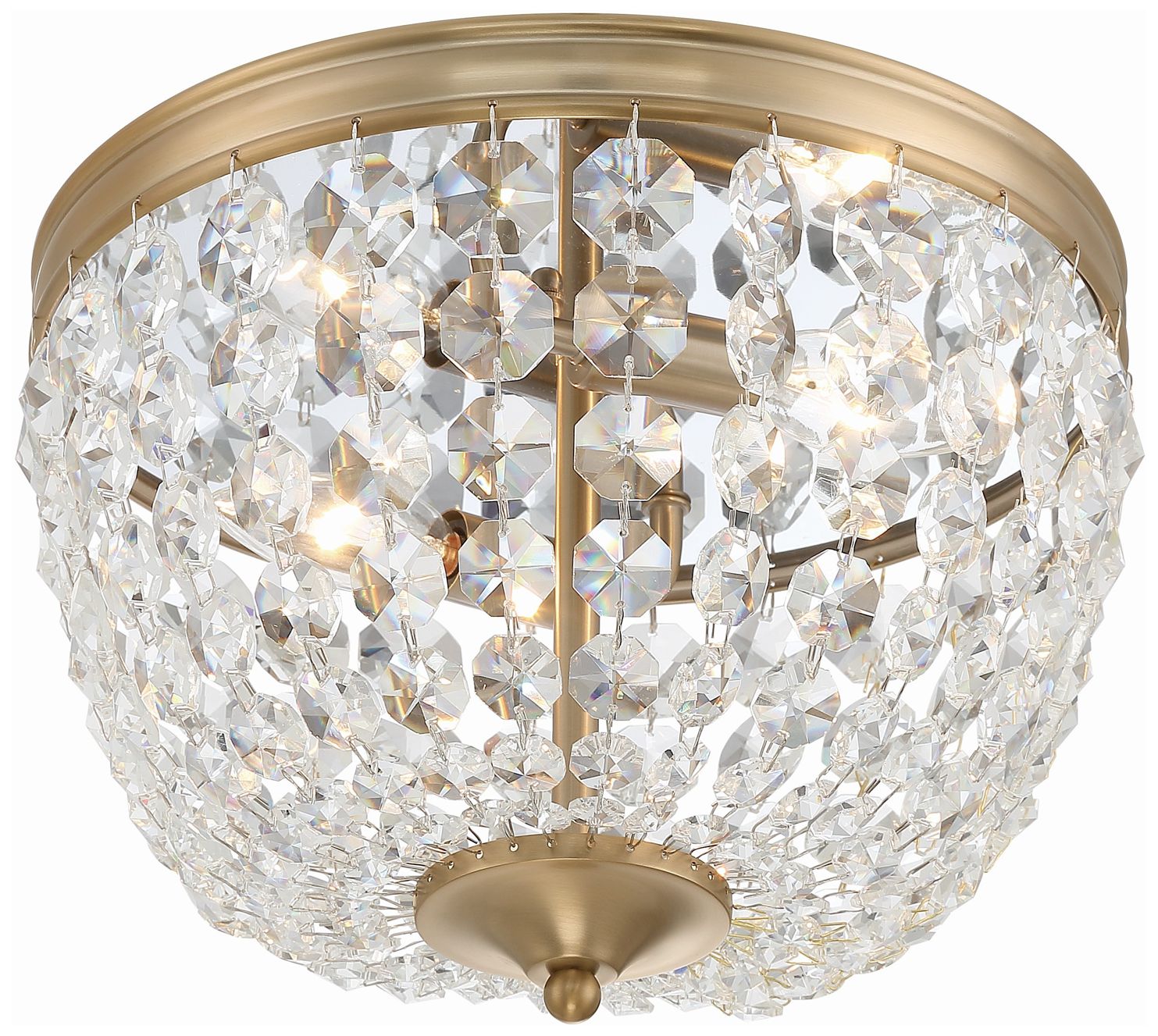 Image 4 Crystorama Nola 11.5'' Vibrant Gold Flush Mount more views