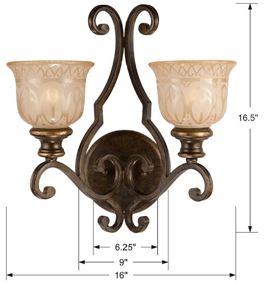 Image 3 Crystorama Norwalk 16'' Bronze Umber Sconce more views