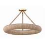 2_Crystorama Oakley 24" Wide Soft Gold LED Ceiling Light