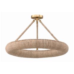 Crystorama Oakley 24" Wide Soft Gold LED Ceiling Light