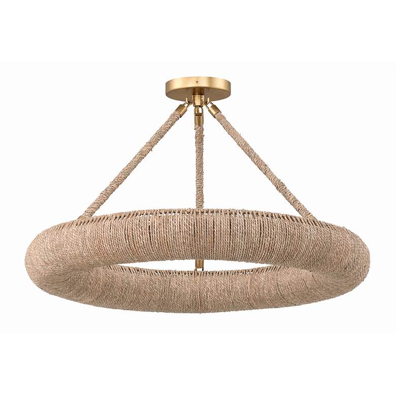 Image 3 Crystorama Oakley 24" Wide Soft Gold LED Ceiling Light more views