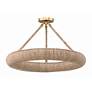3_Crystorama Oakley 24" Wide Soft Gold LED Ceiling Light more views