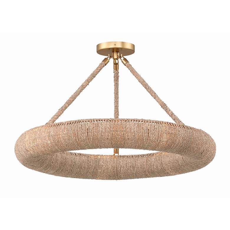 Image 4 Crystorama Oakley 24" Wide Soft Gold LED Ceiling Light more views