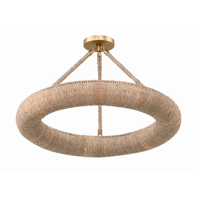 Image 5 Crystorama Oakley 24" Wide Soft Gold LED Ceiling Light more views