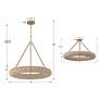 7_Crystorama Oakley 24" Wide Soft Gold LED Ceiling Light more views