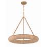 3_Crystorama Oakley 24" Wide Soft Gold LED Ring Pendant Light more views