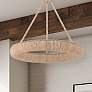 7_Crystorama Oakley 24" Wide Soft Gold LED Ring Pendant Light more views