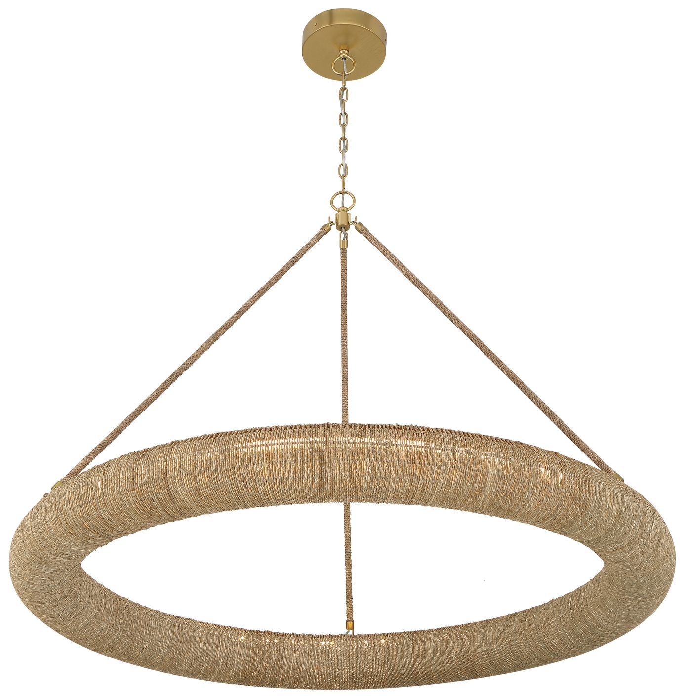 Image 4 Crystorama Oakley 48'' Integrated LED Soft Gold Chandelier more views