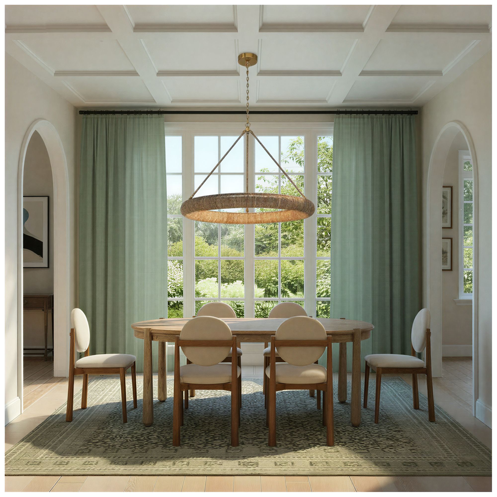 Image 6 Crystorama Oakley 48'' Integrated LED Soft Gold Chandelier more views