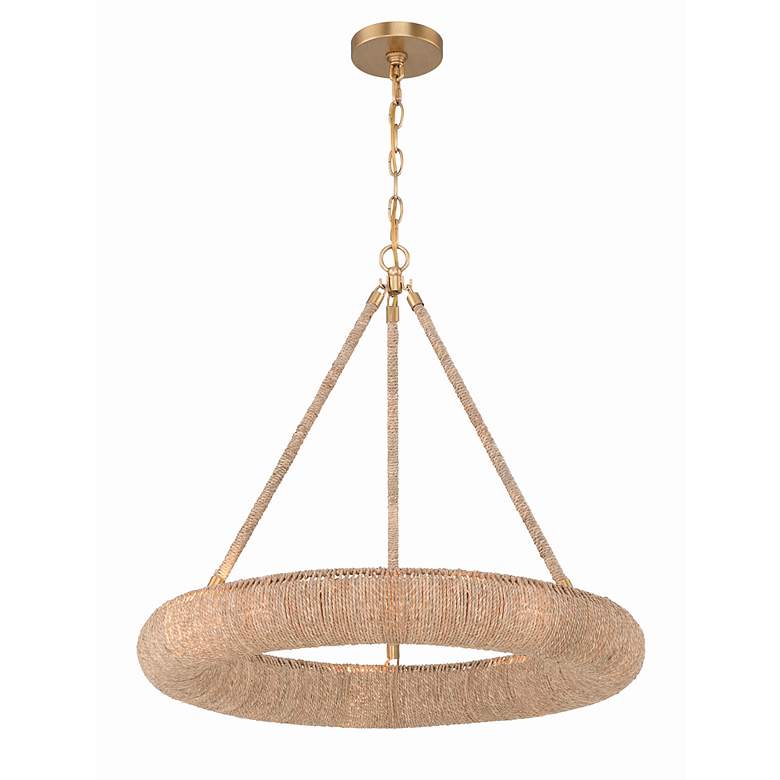 Image 3 Crystorama Oakley 6 Light Soft Gold Chandelier more views