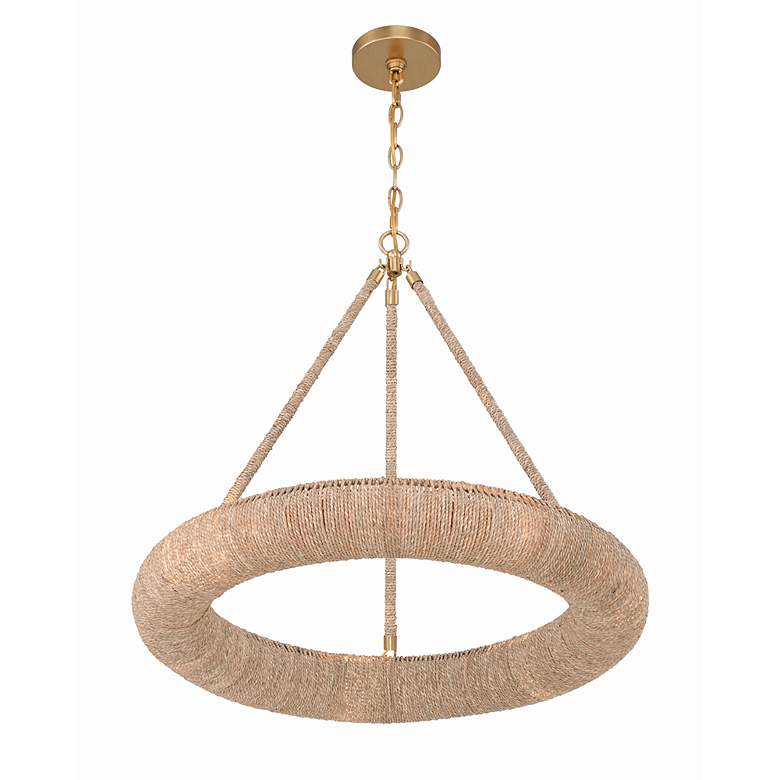 Image 5 Crystorama Oakley 6 Light Soft Gold Chandelier more views