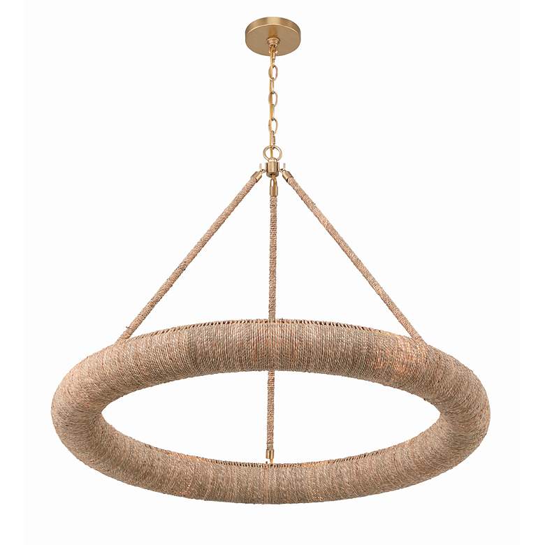 Image 4 Crystorama Oakley 8 Light Soft Gold Chandelier more views