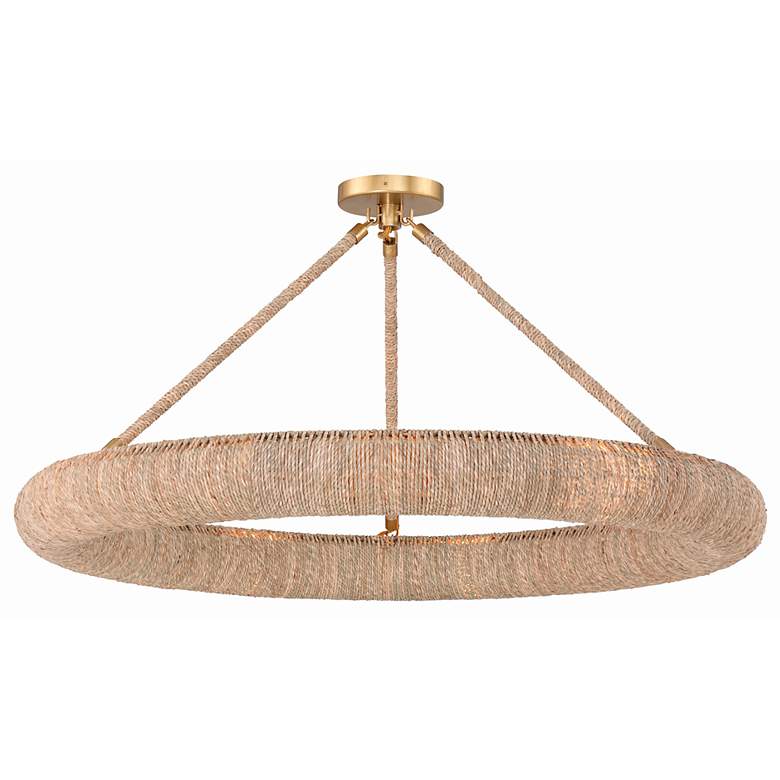 Image 2 Crystorama Oakley 8 Light Soft Gold Semi Flush Mount