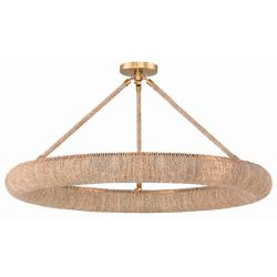 Crystorama Oakley 8 Light Soft Gold Semi Flush Mount