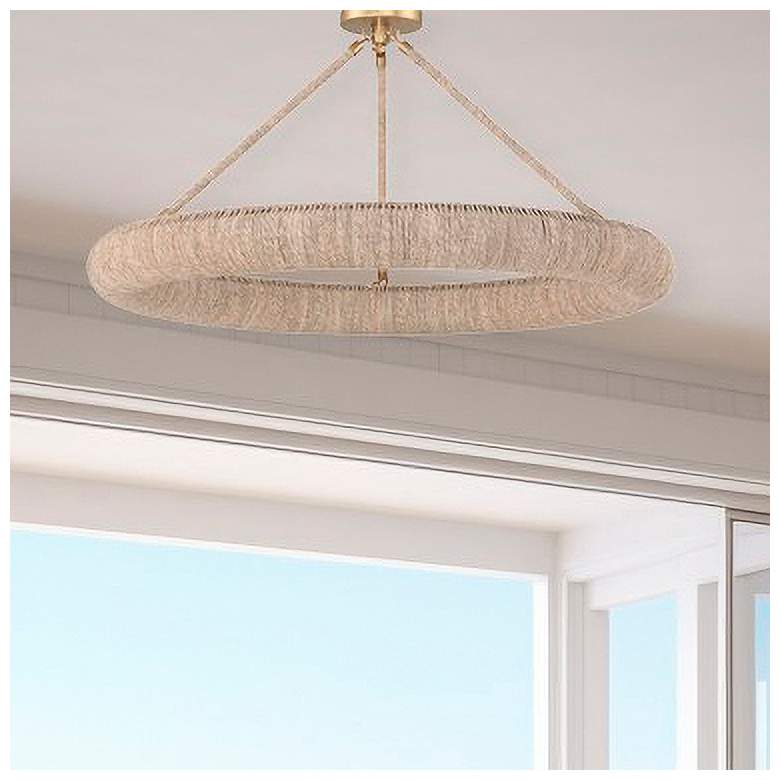 Image 1 Crystorama Oakley 8 Light Soft Gold Semi Flush Mount