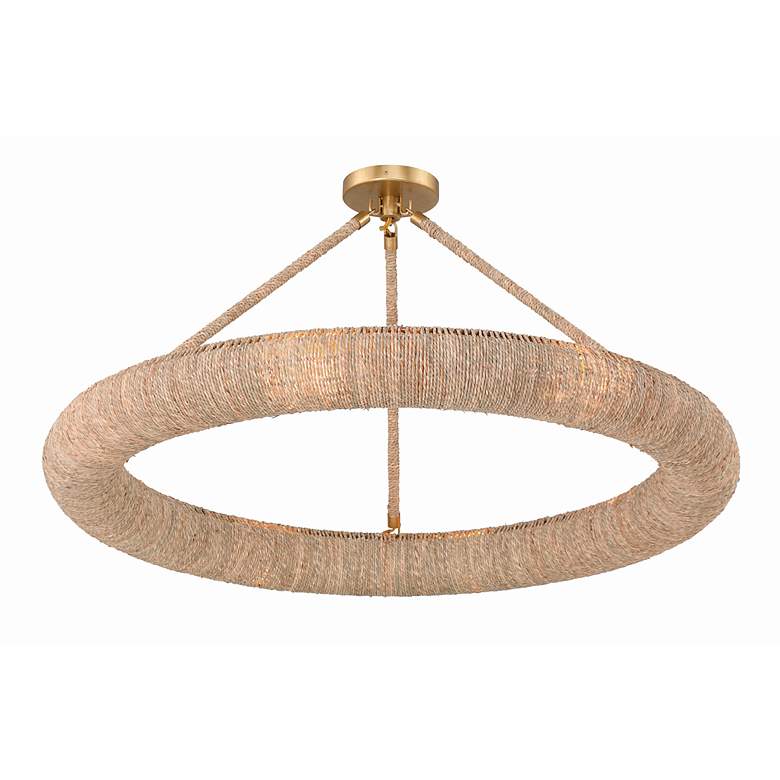 Image 3 Crystorama Oakley 8 Light Soft Gold Semi Flush Mount more views