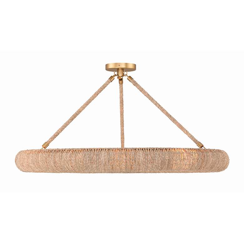 Image 4 Crystorama Oakley 8 Light Soft Gold Semi Flush Mount more views