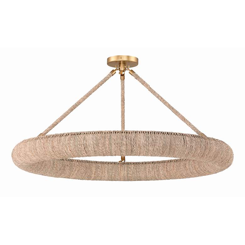 Image 6 Crystorama Oakley 8 Light Soft Gold Semi Flush Mount more views