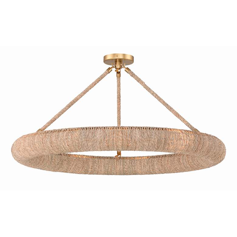 Image 7 Crystorama Oakley 8 Light Soft Gold Semi Flush Mount more views