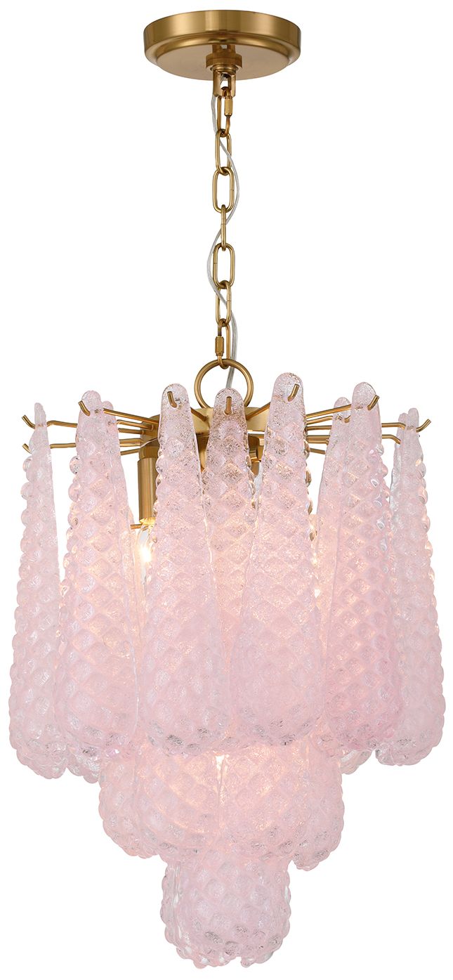 Crystorama Ollie 14.25'' Aged Brass Chandelier