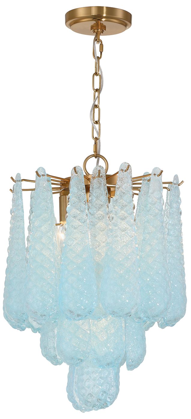 Crystorama Ollie 14.25'' Aged Brass Chandelier