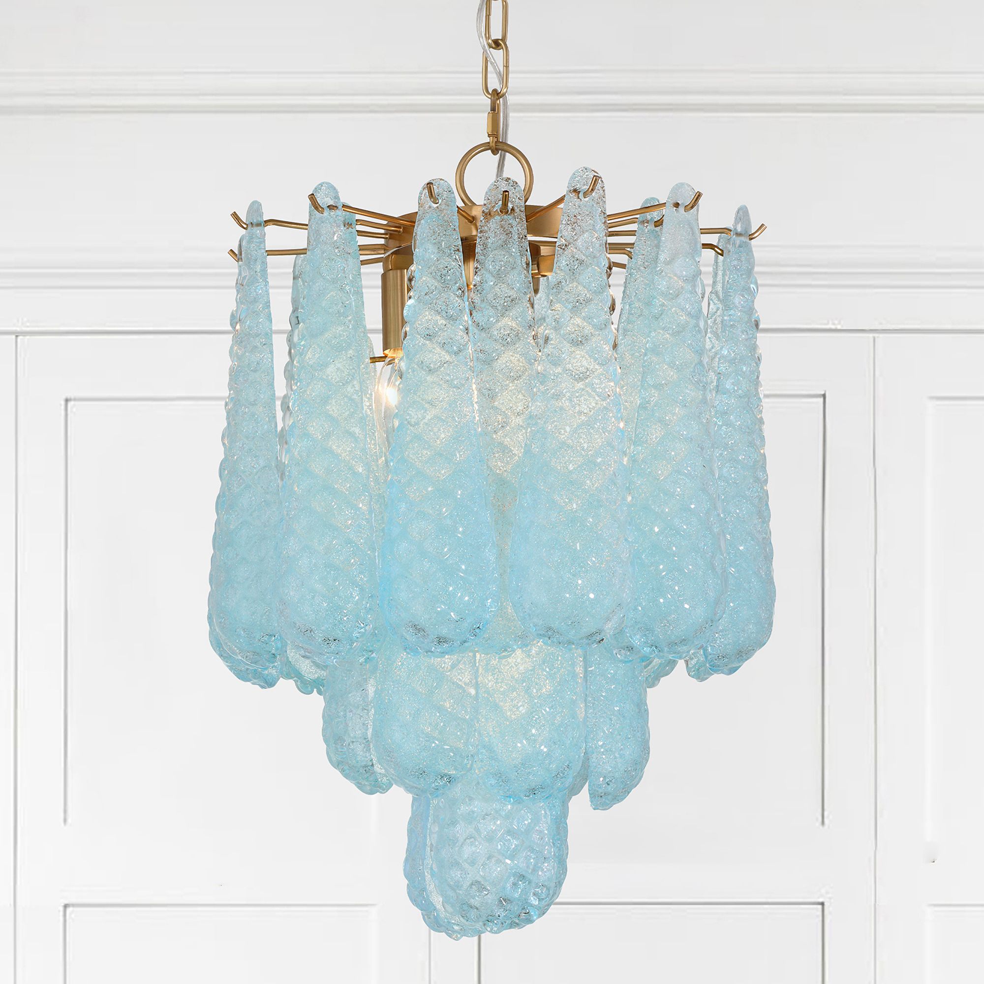 Crystorama Ollie 14.25'' Aged Brass Chandelier