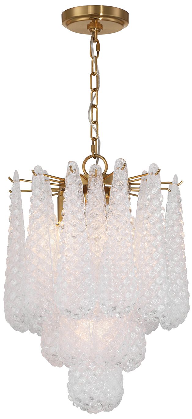 Crystorama Ollie 14.25'' Aged Brass Chandelier