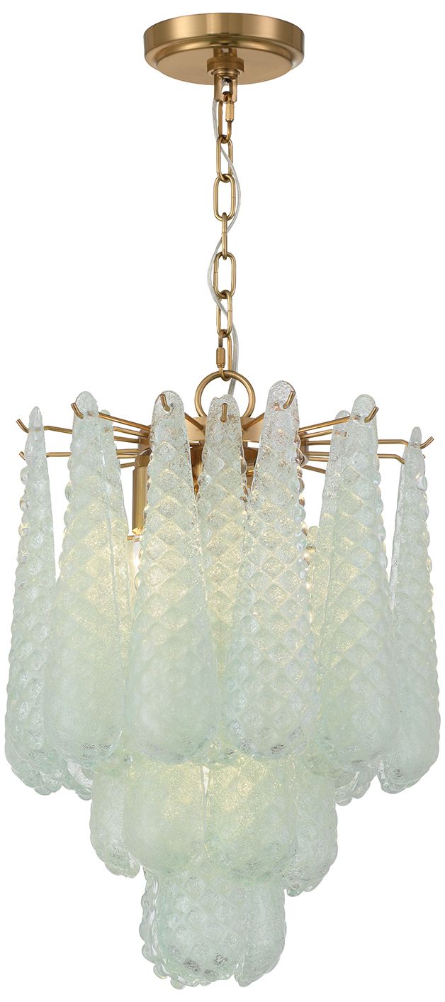 Crystorama Ollie 14.25'' Aged Brass Chandelier