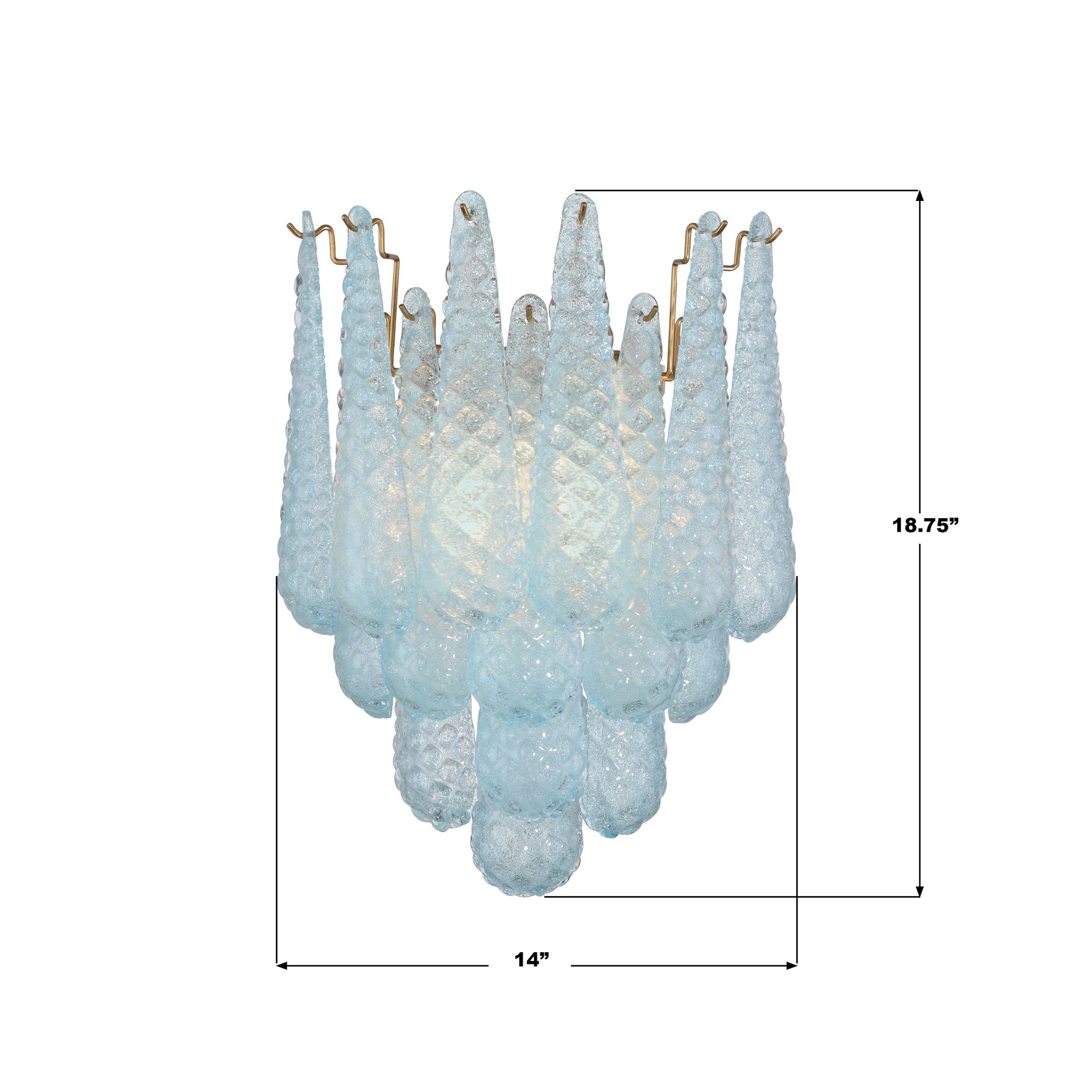 Crystorama Ollie 14'' Aged Brass Sconce