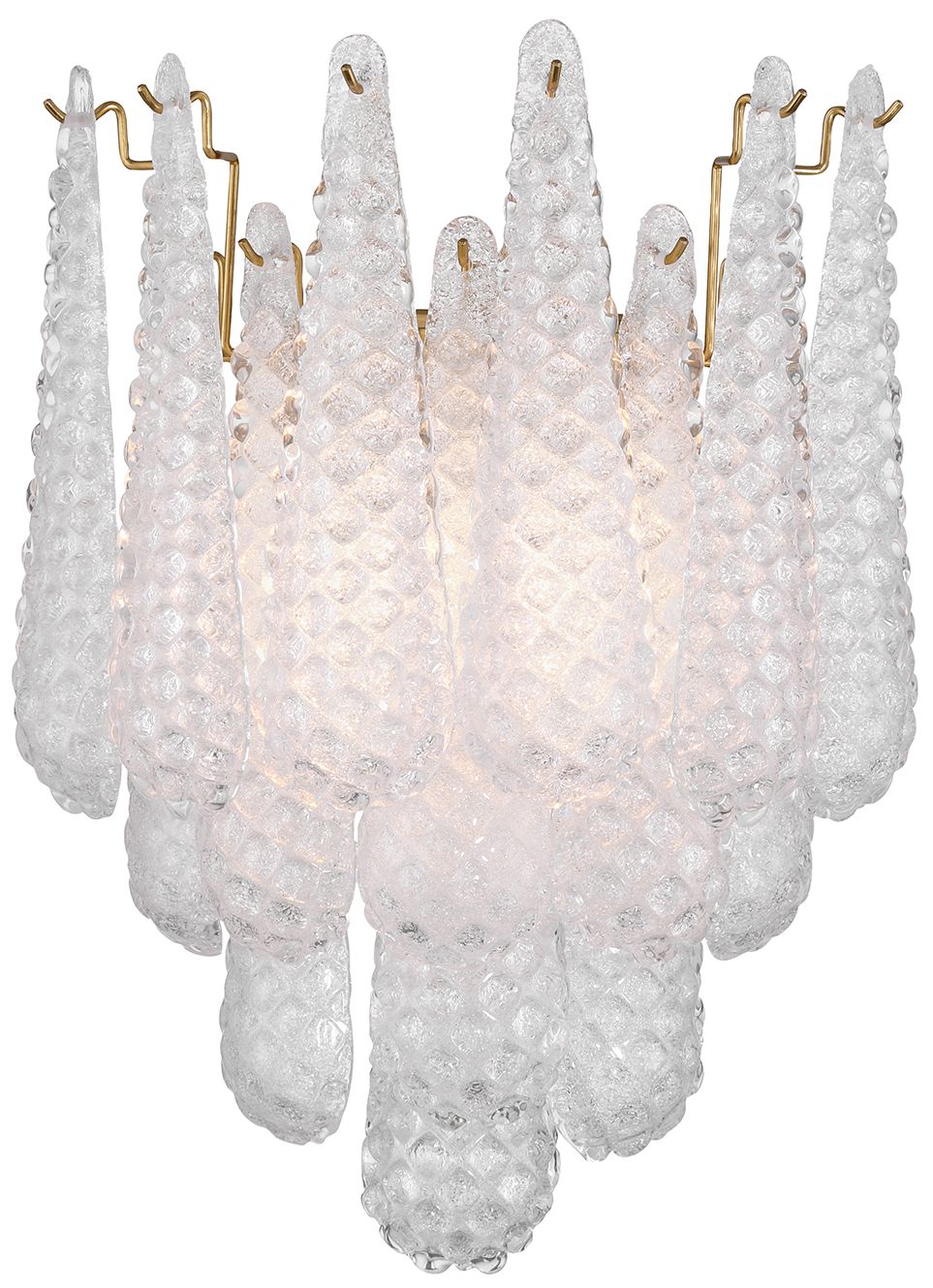 Crystorama Ollie 14'' Aged Brass Sconce