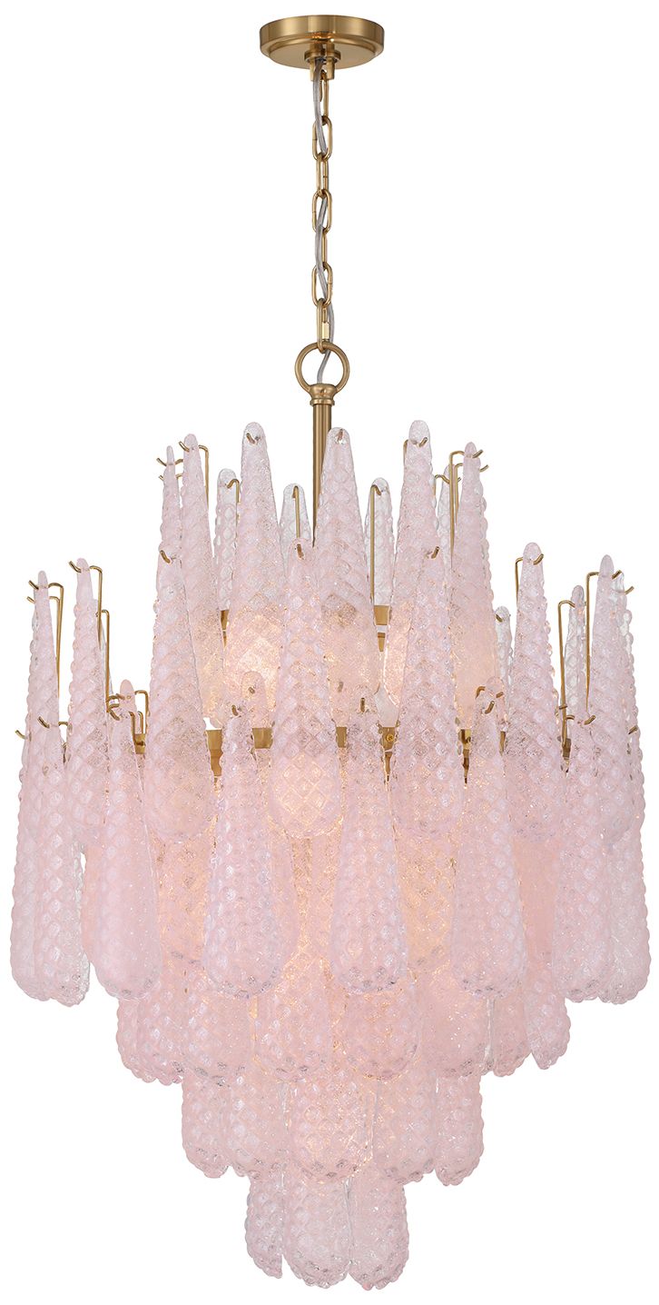 Crystorama Ollie 26.25'' Aged Brass Chandelier