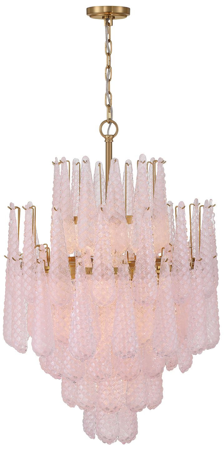 Image 4 Crystorama Ollie 26.25'' Aged Brass Chandelier more views