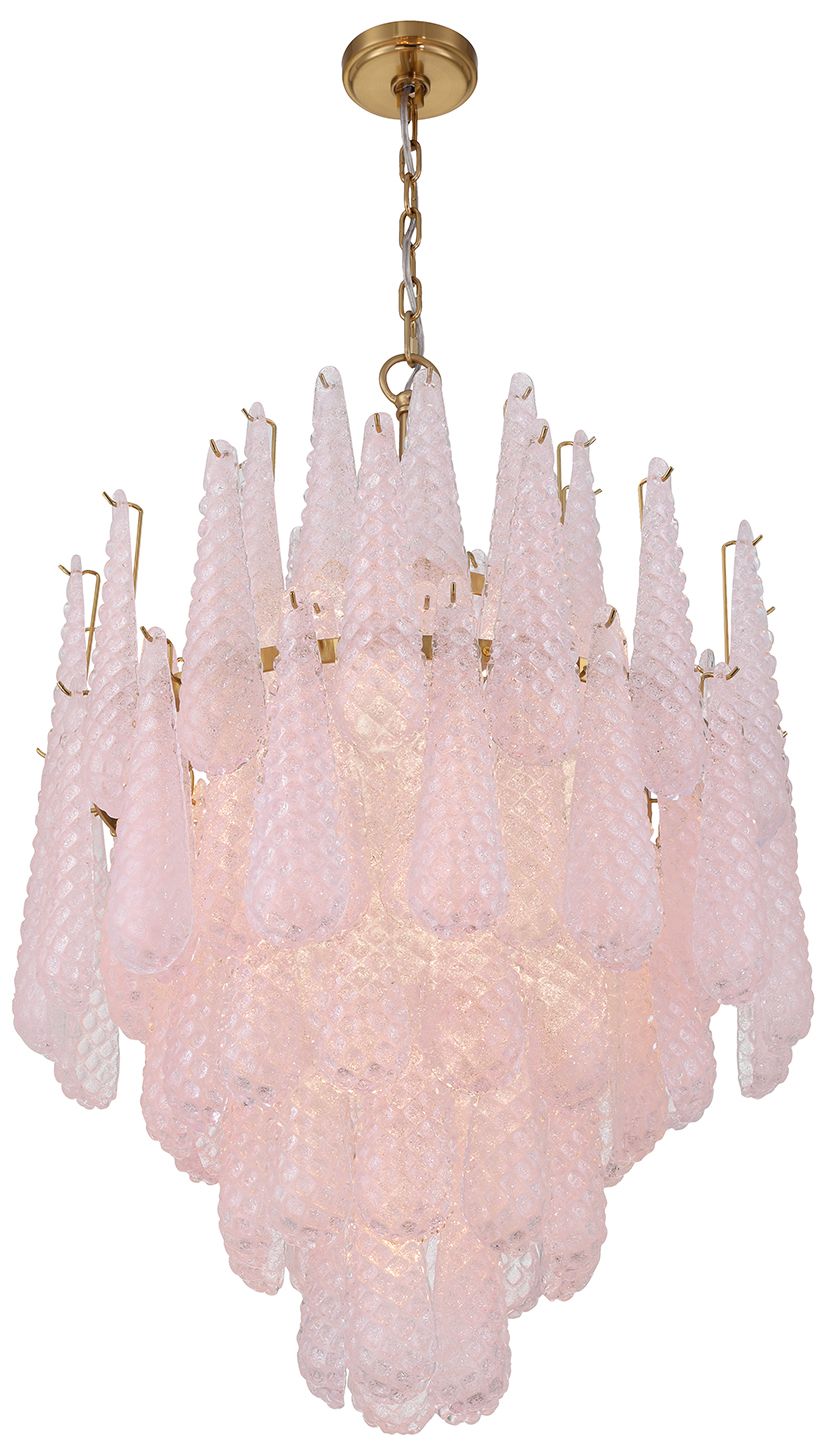 Image 5 Crystorama Ollie 26.25'' Aged Brass Chandelier more views