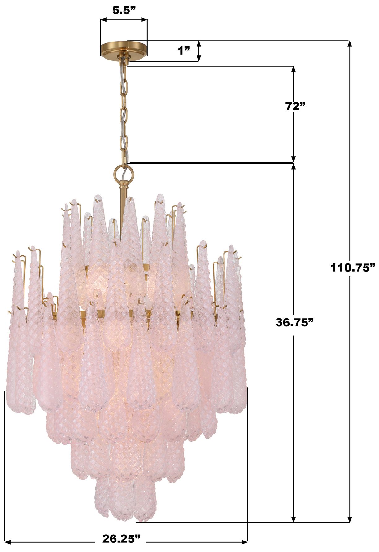 Crystorama Ollie 26.25'' Aged Brass Chandelier