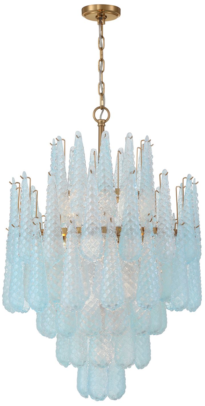 Crystorama Ollie 26.25'' Aged Brass Chandelier