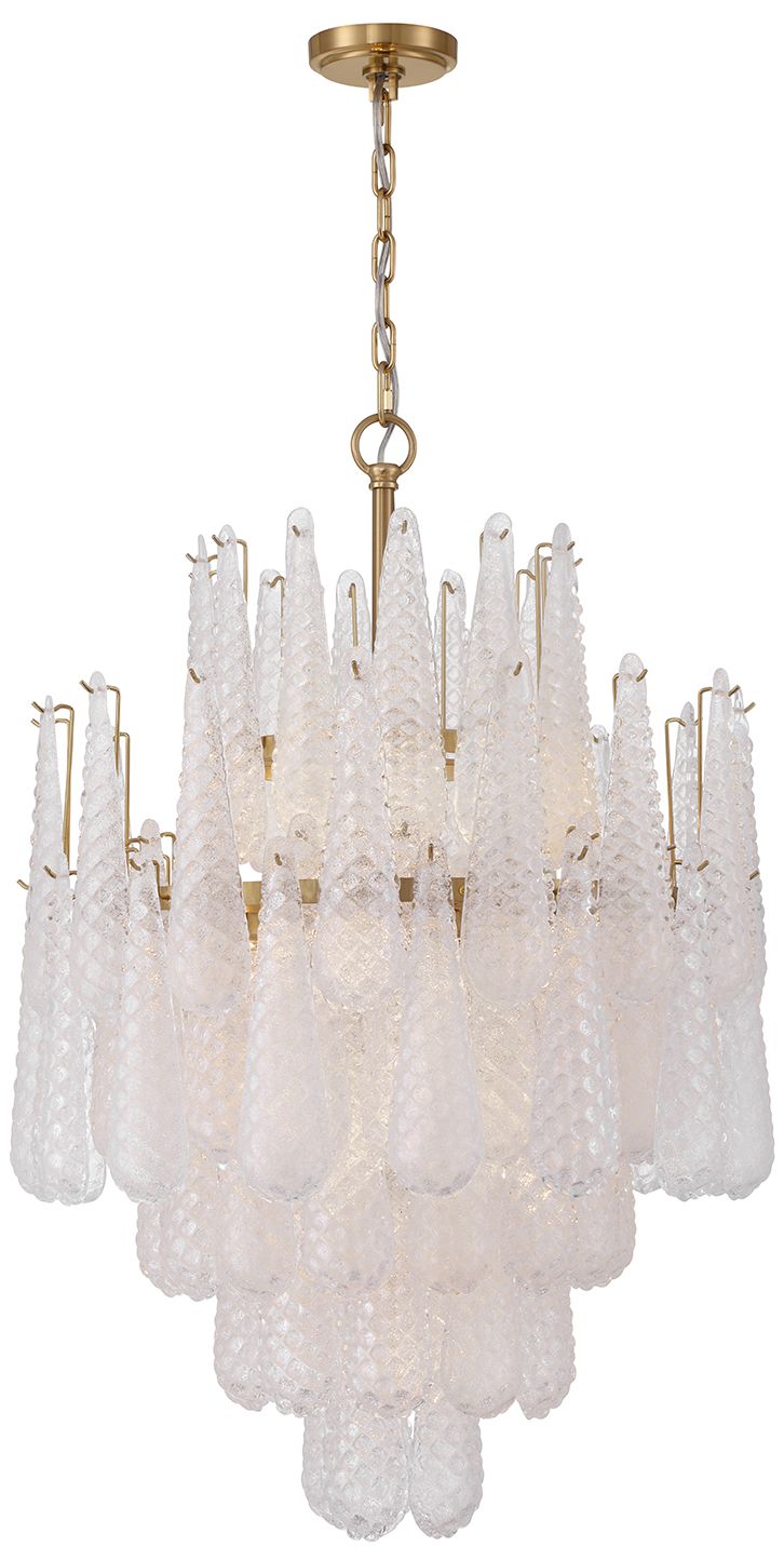 Crystorama Ollie 26.25'' Aged Brass Chandelier