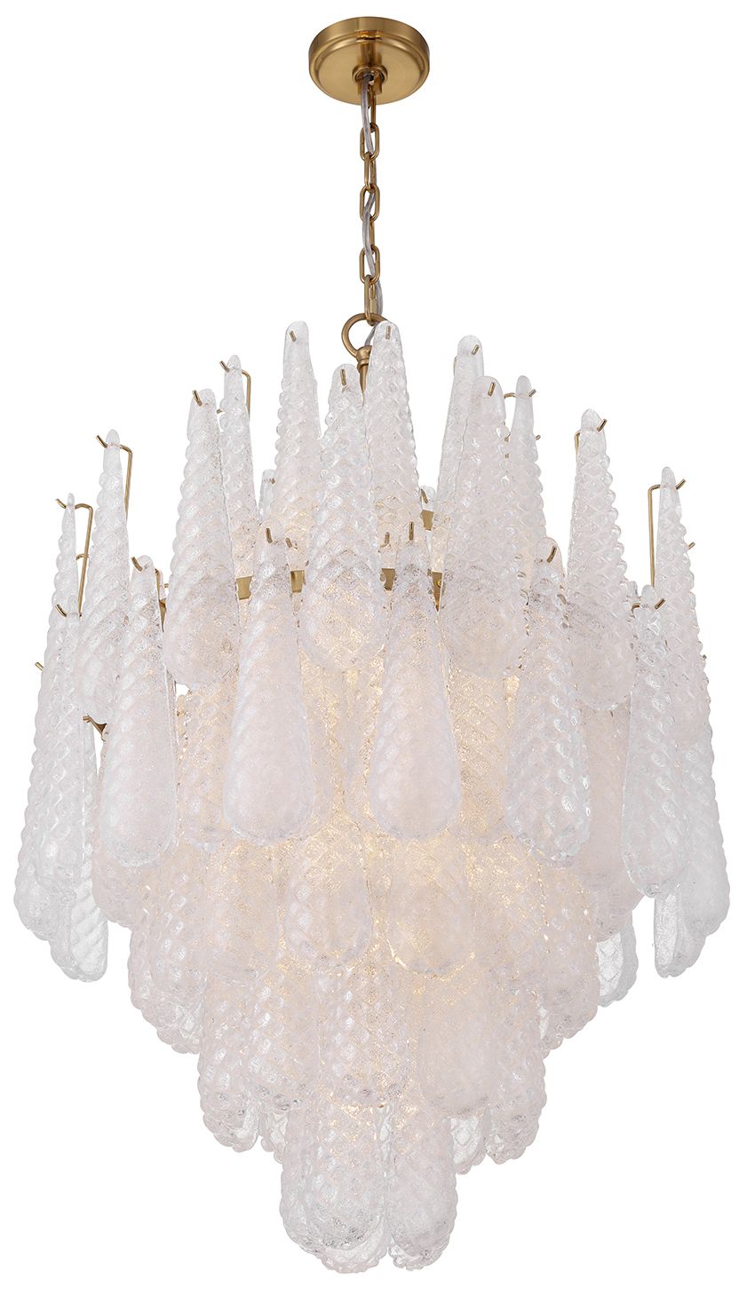 Thumbnail3 of Crystorama Ollie 26.25'' Aged Brass Chandelier more views