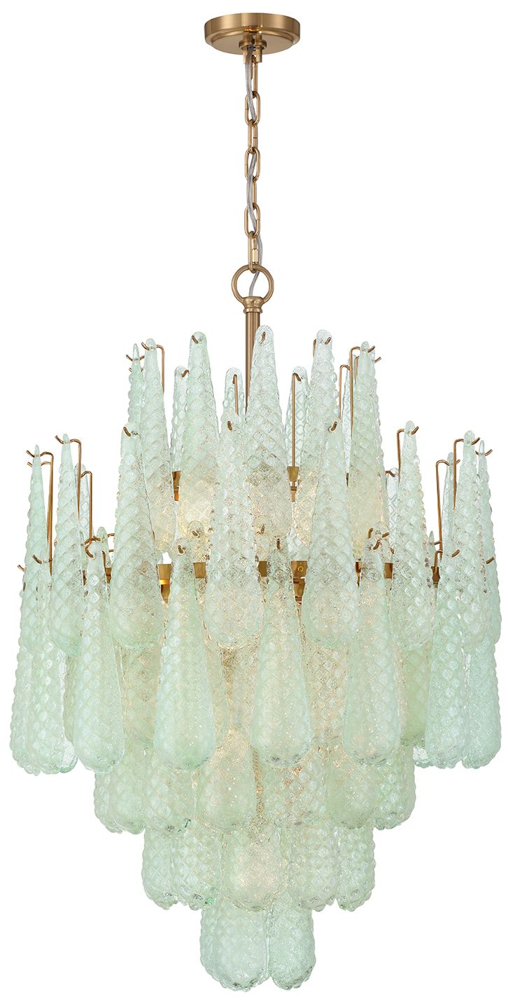 Crystorama Ollie 26.25'' Aged Brass Chandelier