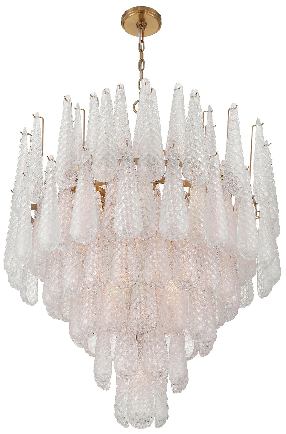 Image 5 Crystorama Ollie 33.25'' Aged Brass Chandelier more views